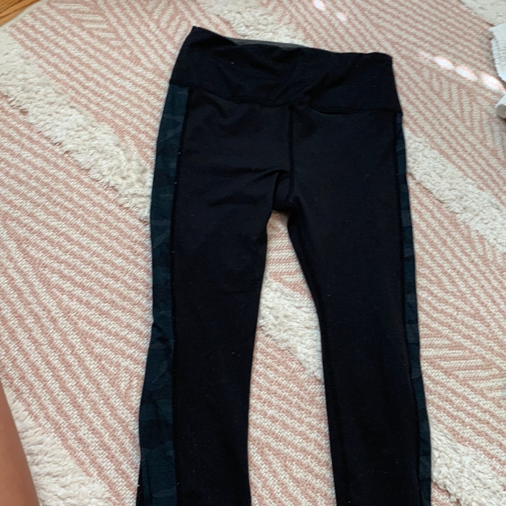 Black Leggings with Camo on the sides